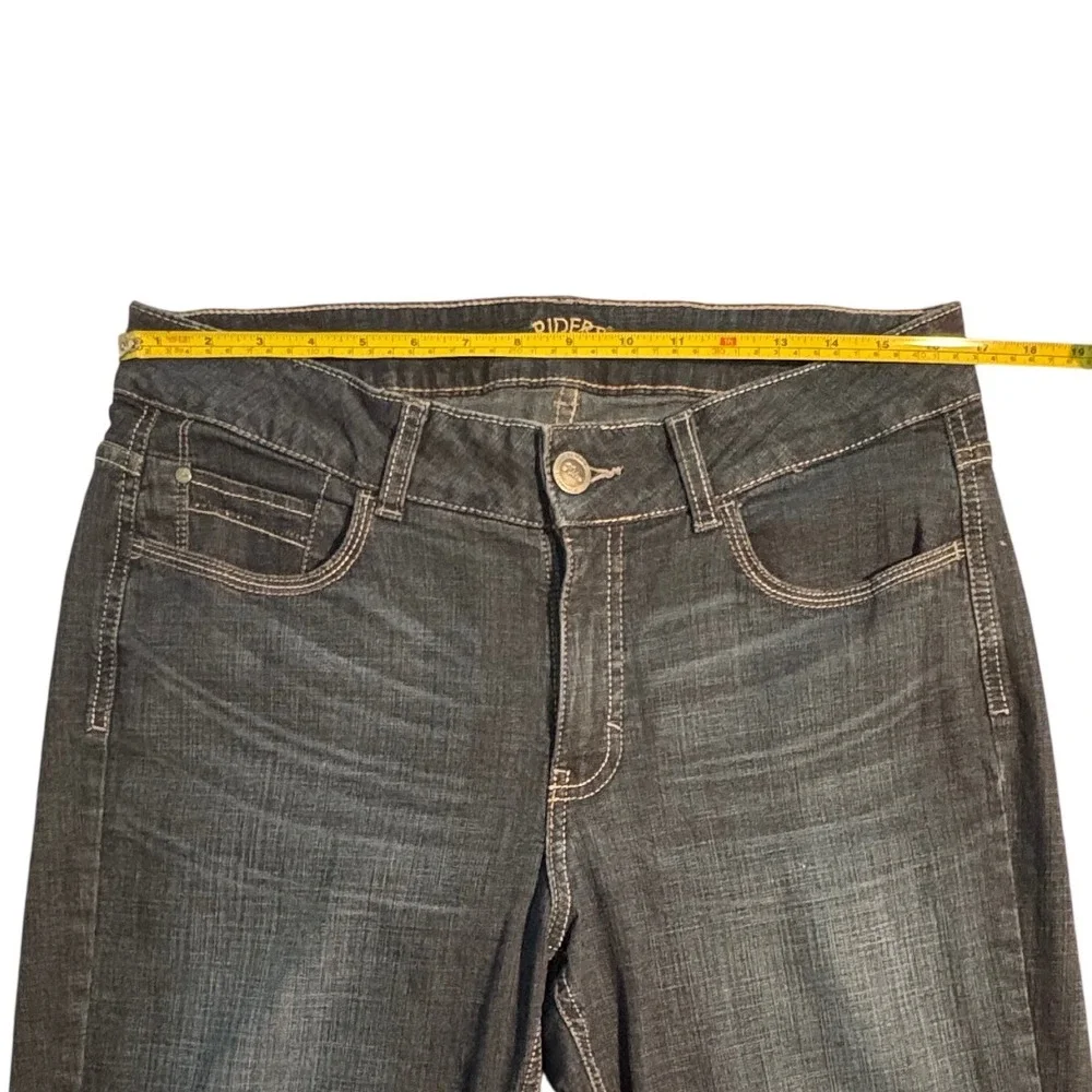 Riders by Lee Womens 12 Petite Dark Wash Straight Leg Stretch Denim Blue Jeans - Picture 9 of 9